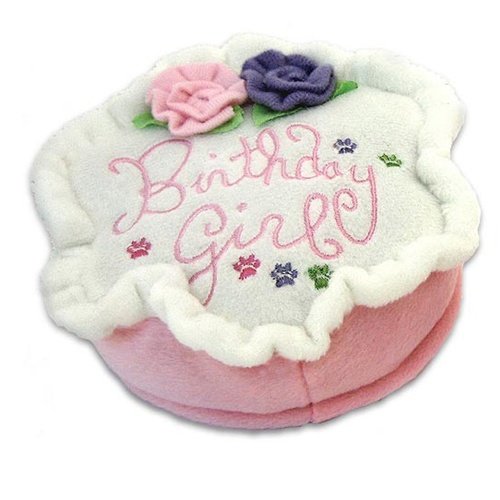 Birthday Girl Cake Dog Toy - SMALL