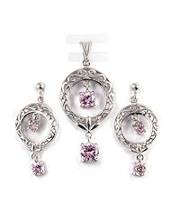 Sterling Silver Sets With Cubic Zirconia