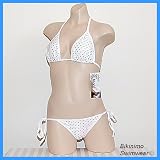 Butterfly Cheekhugger Bikini (White Polka Dots) C/D Cup