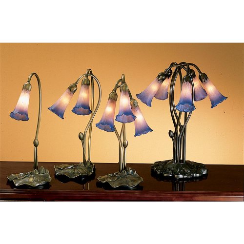 Meyda 13394 16h Pinkblue Pond Lily Accent Lamp Find Best Cheap