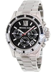 Michael Kors Everest Chronograph Black Dial Stainless Steel Ladies Watch MK5753