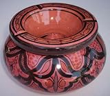 Safi Burgundy Ashtray Large By Treasures Of Morocco Free Shipping