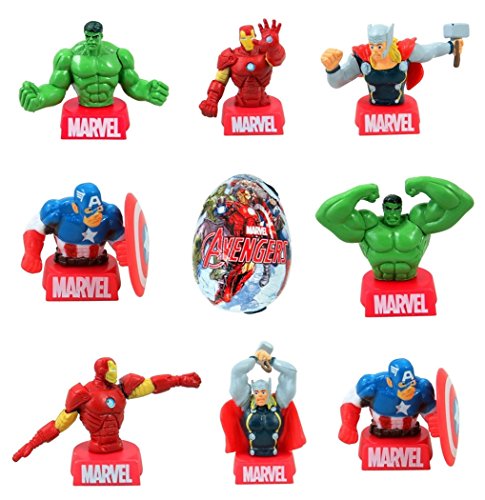 Marvel Avengers Milk Chocolate Egg with Toy Surprise, 0.7 oz (Pack of 6)