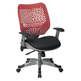 Office Star REVV Series Manager¿s Chair with SpaceFlex Back and Mesh Seat, Cosmo Raven by Office Star