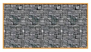 30' Stone Wall Backdrop