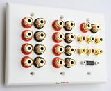 Audio Video Home Theater Speaker Wall Plate