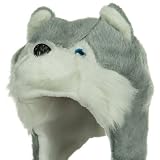Fleece ML Animal Hat - Husky Grey W04S49F