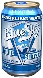 Blue Sky Natural True Seltzer,  12-Ounce Cans (Pack of 24)