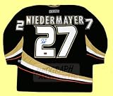 Autographed Scott Niedermayer Anaheim Ducks Jersey (Black)