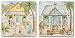 Green and Yellow Beach House Set by Kate McRostie 6"x6" Art Print Poster