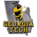 Georgia Tech New Metal Trailer Hitch Cover Plug