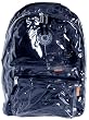 K-Cliffs Navy Blue Clear PVC Backpack/ School Backpack/ Daypack/ Casual Backpack