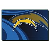 NFL San Diego Chargers 39-Inch-by-59-Inch Taba Rug "Cosmic" Design