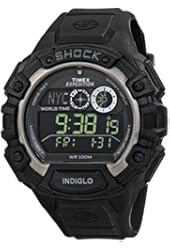 Timex Men's T499709J "Expedition Global Shock" Resin Watch with Black Rubber Band