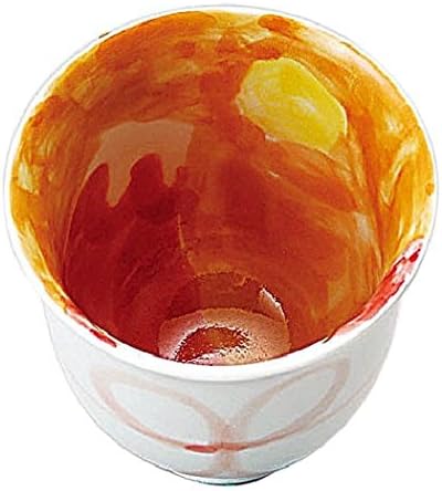 Auspicious Fuji cups small red Fuji Arita ware Japan luck Collection 343070