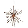 9" Copper Glitter Sparkle Starburst Snowflake Christmas Ornament