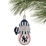 New York Yankees MLB All-Star Light-Up Acrylic Snowman Ornament (3