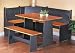 3 Piece Beadboard Nook Dining Set