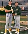 Mark McGwire & Reggie Jackson Autographed Oakland A's 8x10 Photo ~ Dual Signed��