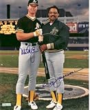 Mark McGwire & Reggie Jackson Autographed Oakland A's 8x10 Photo ~ Dual Signed