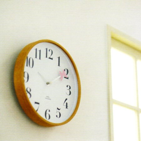 INTERFORM wall clock PAPYON [パピヨン] 【ナチュラル】 CL-4963NA 電波時計／壁掛け時計 