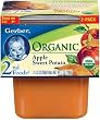 Gerber 2nd Foods Organic Apple & Sweet Potato, 2-Count, 3.5-Ounce Tubs (Pack of 8)