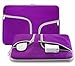 Steklo Laptop Sleeve 13 inch Neoprene MacBook Sleeve Case - Perfect MacBook Sleeve Cover with Pockets for MacBook Pro 13 inch Sleeve and MacBook Air 13.3 inch Sleeve, Laptop Bag 13 inch - PURPLE