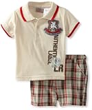 Little Rebels Baby-Boys Infant 2 Piece Authentic Label Short Set