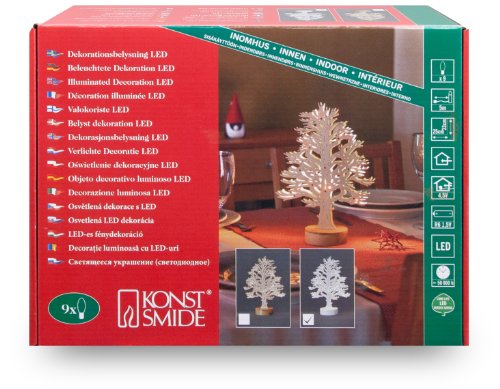 Konstsmide 2835-210 LED Holz Silhouette Laubbaum (10 warm wei&szlig;e Dioden, 4.5V Innentrafo od Preisvergleich