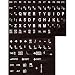 Large Print English Keyboard Stickers for the Visually Impaired (Non Transparent - White Letters on Black Background) Large Print English Keyboard Stickers for the Visually Impaired (Non Transparent - White Letters on Black Background)