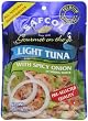 SAFCOL Gourmet on the Go Chunk Light Tuna with Spicy Onion in Spring Water, 3.5-Ounce Pouches (Pack of 12)