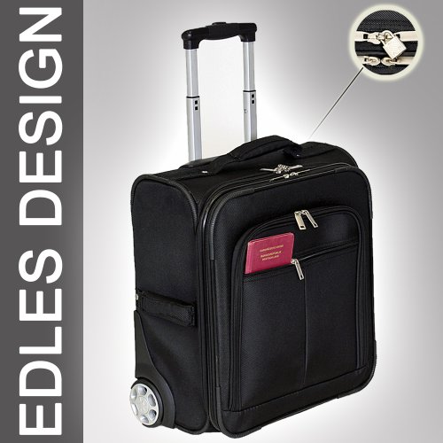 Business Koffer Trolley – 25 Liter – schwarz – 44 x 40 x 24 cm Reviews