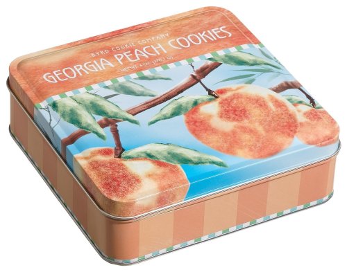 Byrd Cookie Company, Georgia Peach Cookies, 6-Ounce Tin (Pack of 3) by Byrd Cookie Company