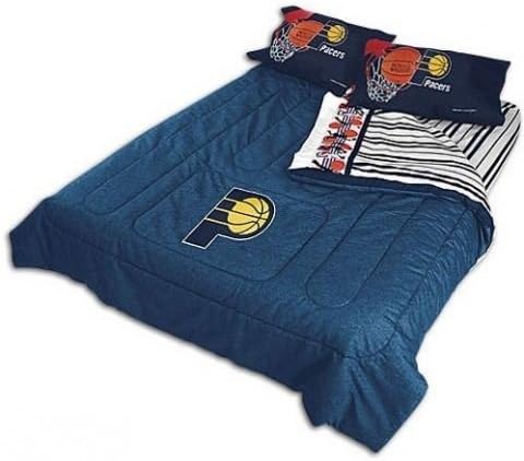 Indiana Pacers Twin Comforter/Sheet Set Denim Combo