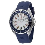 Swiss Military Hanowa Men's 06-4102-04-001-03 Sealander White Dial Rubber Strap Watch