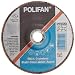 PFERD Polifan SG Abrasive Flap Disc, Type 27, Round Hole, Phenolic Resin Backing, Aluminum Oxide