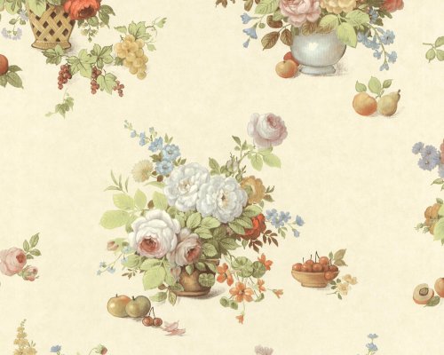 A.S. Cr&eacute;ation 6785-39 Tapete, Stilleben Blumenvase, bunt