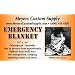 Emergency Thermal Blanket. 84" X 52". 10 Pack - SB-10