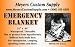 Emergency Mylar Blanket - 52" X 84" - Pack Of 10 Blankets - Eb-10
