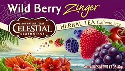 Celestial Seasonings Herb Tea, Wild Berry Zinger, 20-Count Tea Bags (Pack of 6)
