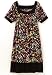 Square-Neck Printed Jersey Dress