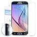 Galaxy S6 Screen Protector, Maxboost® Tempered Glass (Front) + PET (Back) Screen Protector For Samsung Galaxy S6 - 0.2mm Ballistic Glass Screen Protection Case Fit 99% Touch Accurate - FB Clear