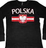 Polska Crest Coat Of Arms Thermal Shirt, Poland, Polish Pride Mens Long Sleeve Thermal