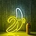 Banana Neon Signs LED Neon Lights Art Wall Decorative Lights Neon Lights for Christmas Room Wall Kids Bedroom Birthday Party Bar Decor 11'x19.7' (Warm Yellow Banana)