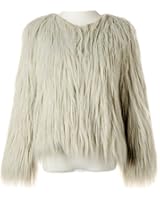 Samgoo Women's Vintage Solid Color Faux Fur Winter Warm Short Coat