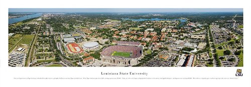LOUISIANA STATE UNIVERSITY LSU Panorama [Panoramic Photograph] Poster