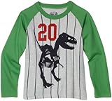 Wes and Willy Boys 8-20 Dino Raglan Tee
