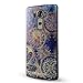 lg g4 case,Lizimandu soft TPU textured pattern Case for lg g4(Blue Flower)