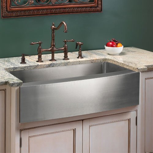 30 30 Inch Stainless Steel Zero Radius Farmhouse Apron Single Bowl Kitchen Sink 16 Gauge