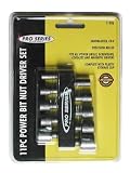 Tools : KR Tools 11906 Pro Series 11-Pieces Power Bit Drive Set